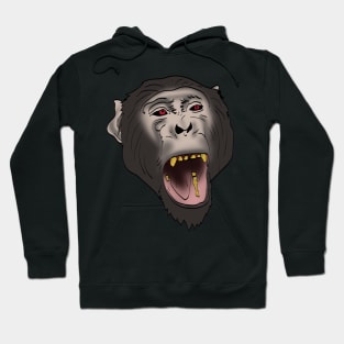 chimpanzee head Hoodie